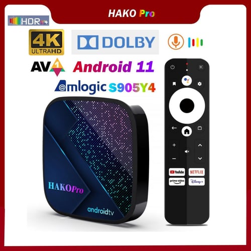 TV Box Hako Pro Android TV 4K S905Y4 Ultra HD