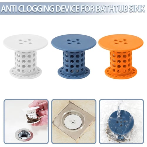 Cheap PDTO Silicone Drain Plug Hair Stopper Tub Stopper Suction Cover for  Kitchen Bathroom