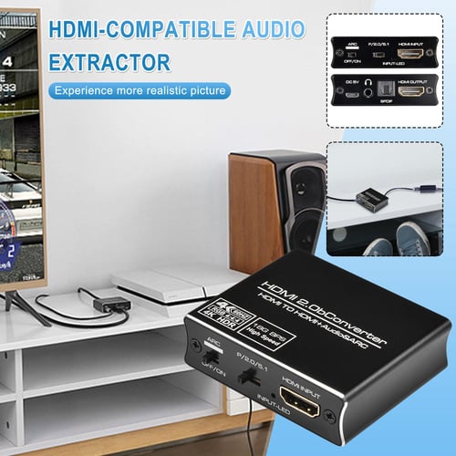 4K HDMI 2.0 audio extractor Bluetooth HDMI HDR Switch 4K HDMI toslink  switch 5.1 converter Hdmi arc audio extractor Splitter