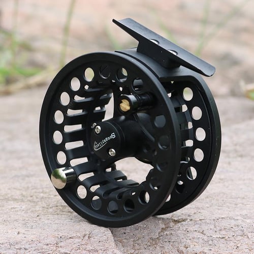 Sougayilang Large Arbor Fly Fishing Reel 2+1 BB High Strength Die Casting Aluminium Alloy Spool Fly Reels Fishing Tackle