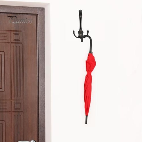 10Pcs Black Small Hooks Wall Mounted With 20Pcs Screws For Hanging Bag Robe  Towels Keys Save Space 
