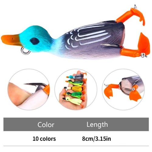 Spinner Leg Duck Bait Vivid Appearance Vibrant Color Fishing Lure