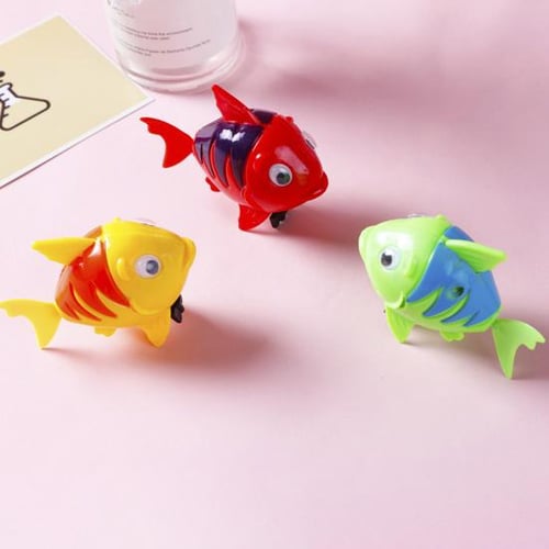 Bath Toy Magnetic Fishing Games Wind-up Swimming Whales Water