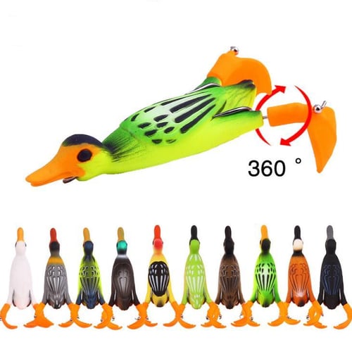 Duck Soft Fishing Lure Frog Top Water 3D Simulation Floating Baits Bass  Snakehead Lure - sotib olish Duck Soft Fishing Lure Frog Top Water 3D  Simulation Floating Baits Bass Snakehead Lure Toshkentda