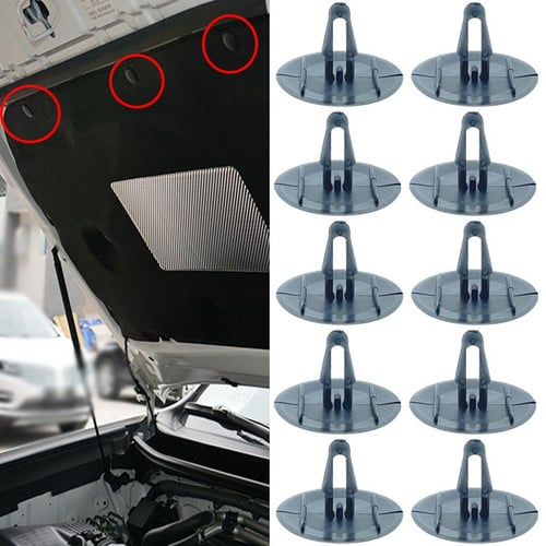 2PCS Hood Bonnet Support Stay Prop Clips Retainer For Land Rover