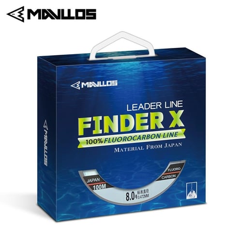 Mavllos Finder X 0.185-0.8mm 100% Fluorocarbon Fishing Line Leader