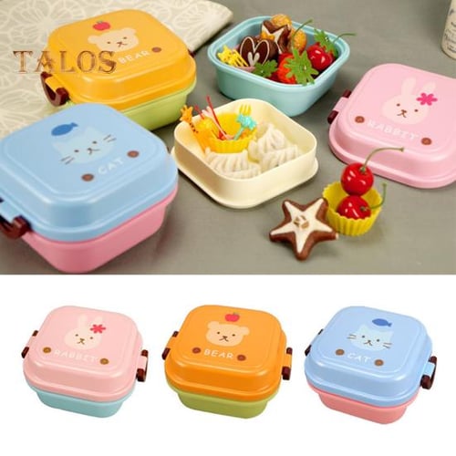 2.05/2.15L Leak-Proof Lunch Box with Grid Design Spacious and Convenient Food  Container for Home, Office, or School 