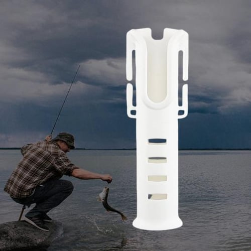 How to make a rod holder bucket  Fishing pole holder, Fishing rod holder,  Portable fishing rod