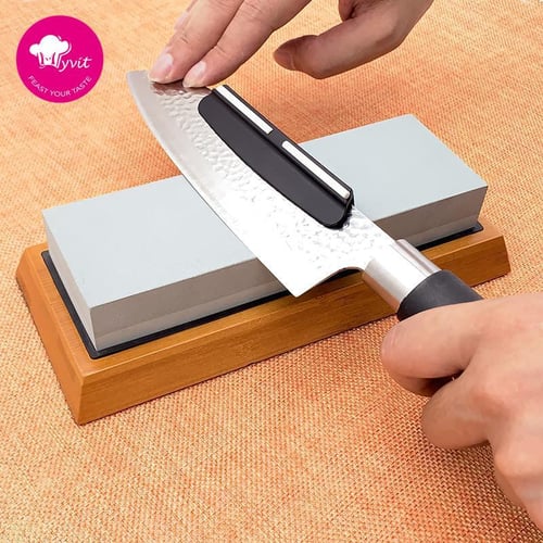 Huohou Mini Knife Sharpener One-handed Sharpening Super Suction Kitchen  Sharpener Tool sharpening stone