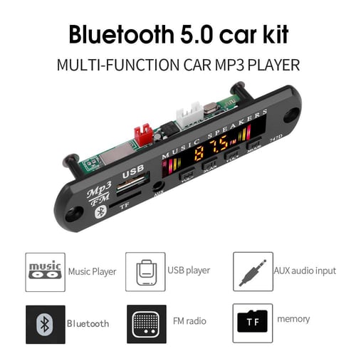USB MP3 Module Bluetooth 12V MP3 WMA Decoder Board Audio Module FM AUX USB  TF Radio for Car Remote Music Speaker