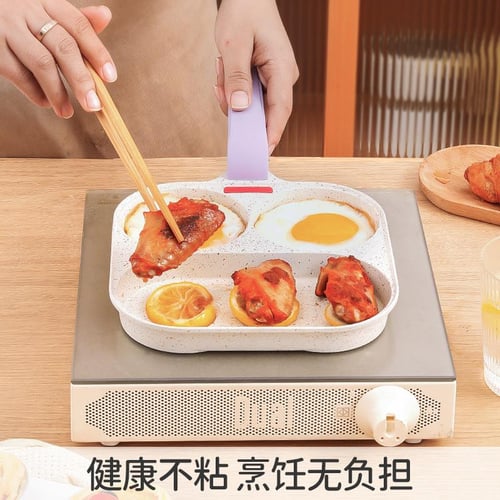 1pc Non-stick Flat Frying Pan For Steak, Breakfast, Egg, Hamburger