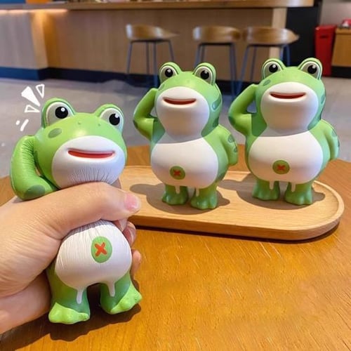 Novelty Squeeze Frog Squishy Stress Relief Ball Toys - China