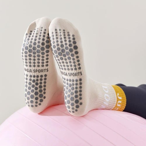 Solid Color Mid-calf Cotton Professional Anti-slip Sports Socks