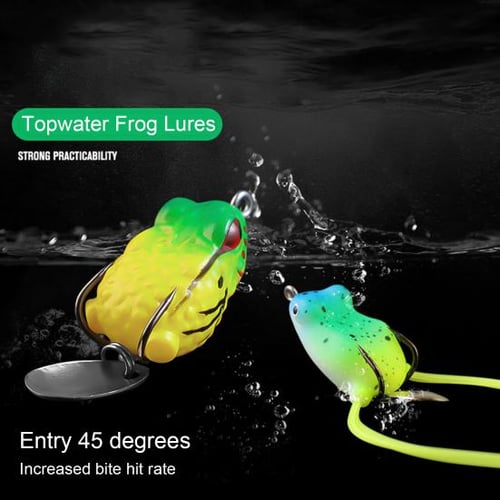 Topwater Frog Lures Set Realistic Appearance Sharp Hook Design Frog  Artificial Soft Baits Freshwater Simulated Frog Lures - sotib olish  Topwater Frog Lures Set Realistic Appearance Sharp Hook Design Frog  Artificial Soft
