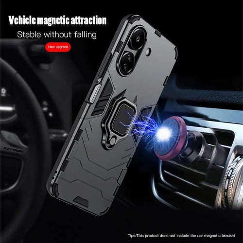 Cheap KEYSION Luxury Retro Leather Case for Xiaomi 13T 13T Pro 5G Soft  Silicone+PC Shockproof Phone Back Cover for Redmi K60 Ultra