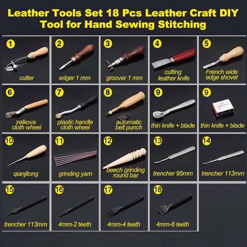 DIY Hand Sewing Machine Waxed Thread for Leather Leather Sewing Tool  Leather Craft Edge Stitching Belt Strips Shoemaker Tools