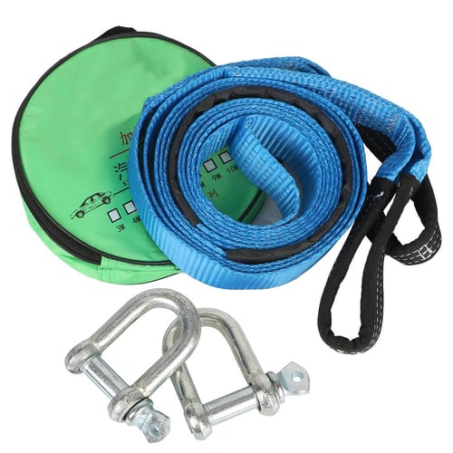 4 Meter Load 3 Ton Car Trailer Towing Rope Strap Tow Cable with