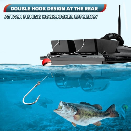 Flytec Fishing Bait Boat 500m Remote Control Bait Boat Dual Motor RC Fish  Finder 1.5KG Loading with LED Light for Fishing 