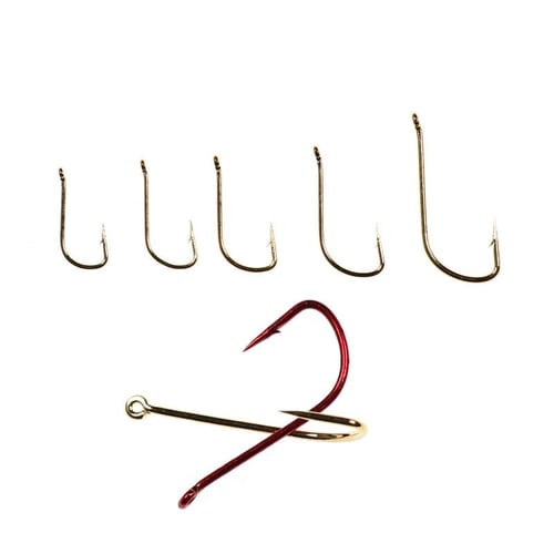 300PCS Fine Wire Barbed Dry Fly Tying Hook Small Fly Fishing Hook Red Gold  Color Caddis Tenkra Fly Hooks for Panfish Trout - купить 300PCS Fine Wire  Barbed Dry Fly Tying Hook