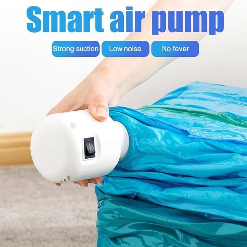 1PCS Mini Electric Air Pump Vacuum Compression Bag Suction Pump With UK  Plug Outdoor Travel Clothes Organizer Storage Bags Accessories