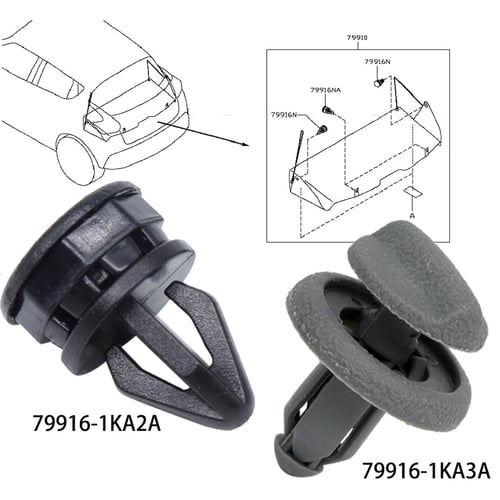 Cheap 5X For Nissan Juke F15 Parcel Shelf Clips Boot Interior Plastic  Button Rear Trunk Hanger Brackets Parts Retaining Bracket Rivet