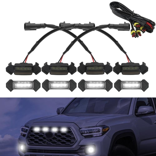 Car LED Grille Amber Lights Front Grille Lighting Kit 12V 4Pcs/Set For  2016-2020 Toyota Tacoma - buy Car LED Grille Amber Lights Front Grille  Lighting Kit 12V 4Pcs/Set For 2016-2020 Toyota Tacoma