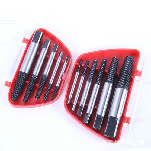 Damaged Screw Extractor Drill Bit Set Take Out Broken Screw Bolt Remover 6  PCS