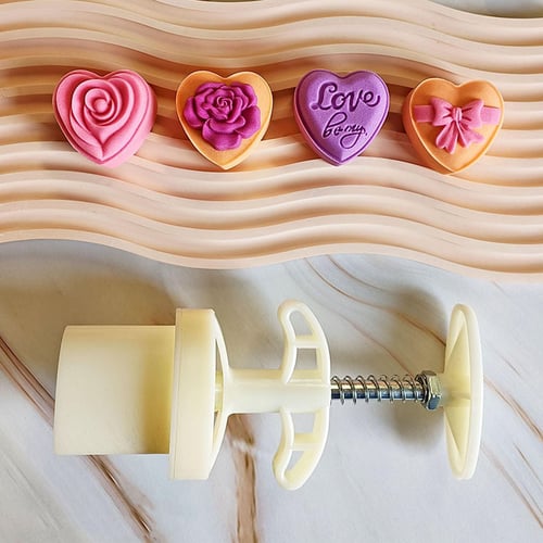 1pc Mooncake Press & 4pcs Stamp