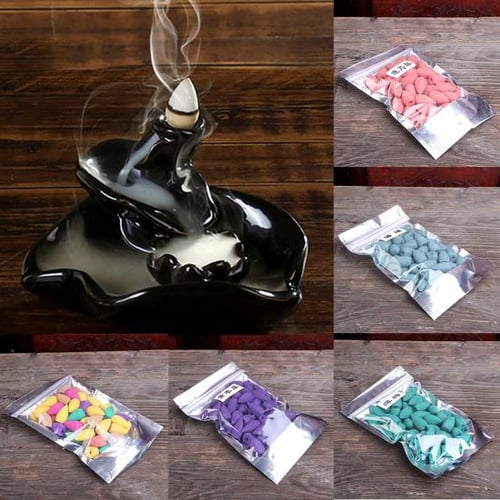 50PCS Backflow Incense Cones for Waterfall Natural Scents for Backflow  Incense Burner