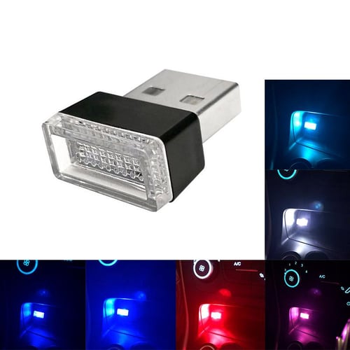 Mini USB LED Car Light Auto Interior Atmosphere Light Decorative Lamp  Emergency Lighting PC Auto Colorful Light Car Accessory