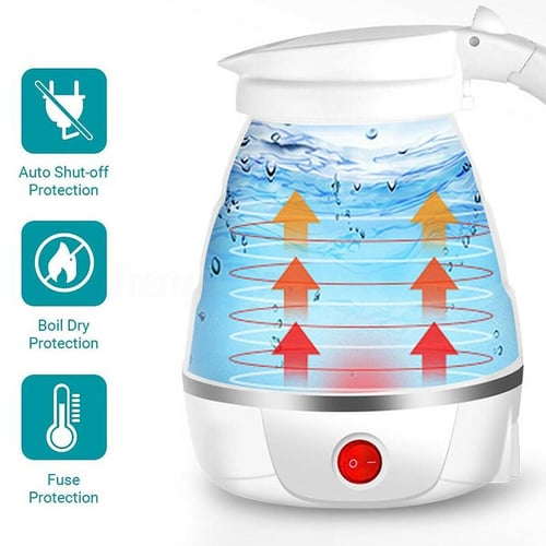 Foldable Electric Kettle Water Bottle Travel Home Automatic Power Off Mini  Handheld Electric Water Kettle Kitchen