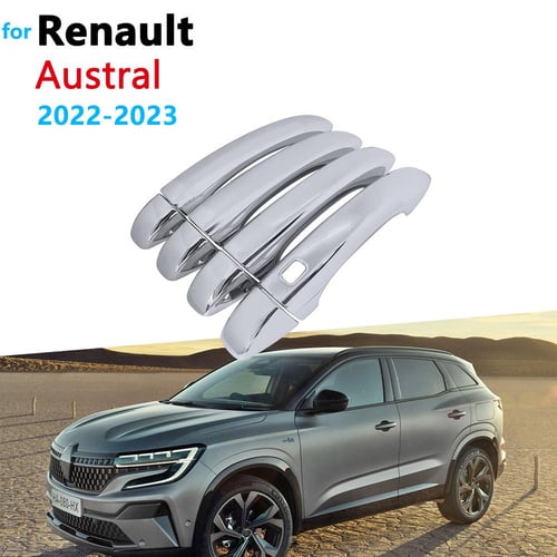 Car Door Handle Cover For Renault Austral 2022 2023 Auto Luxurious Black  Carbon Fiber Door-Handle-Cover Exterior Car Accessories