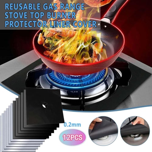 Reusable Gas Range Stove Top Burner Cover Kitchen Protector Non