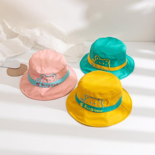 Korean Fashion Summer Outdoor Bucket Hats Boys Girls Beach Hats Children  Sun Hats with Windproof Rope Kids Hats Caps - sotib olish Korean Fashion  Summer Outdoor Bucket Hats Boys Girls Beach Hats