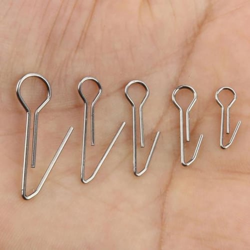 50Pcs Stainless Steel Fly Fishing Quick Change Hook Connector Pin