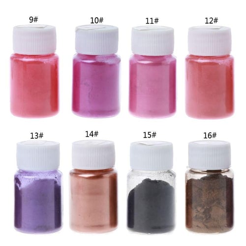 6 Colors/Set Pearlescent Powder Resin Pigment Mica Mineral Powder Dye DIY  Epoxy Resin Jewelry Making