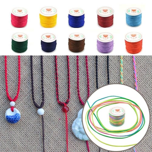 100Mx0.8mm Nylon Thread Clear String Beaded Necklace Jewelry