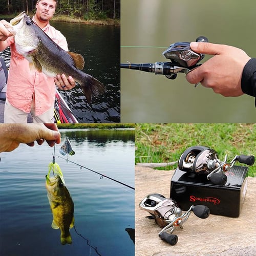 Sougayilang Fishing Set Kit 1.8m-3.3m Portable Telescopic Fishing Rod And 11BB 5.2:1 Gear Ratio Spinning Fishing Reel Left Right Hand Interchangeable