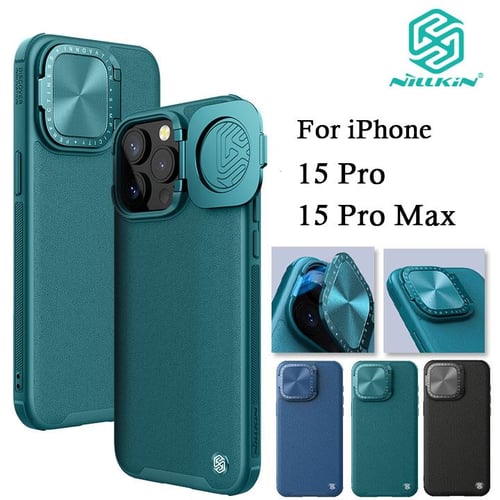 For iPhone 15 Pro Max Case Nillkin Camshield Prop with Camera