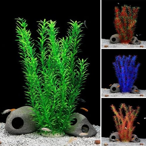 1pc Fish Tank Plastic Seaweed Decoration Simulation Water Grass