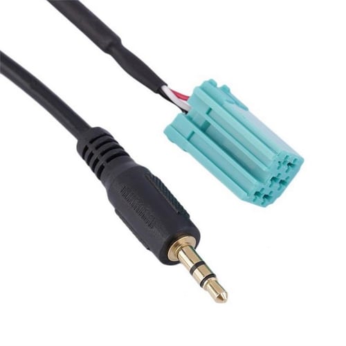 3.5mm Jack Aux Input Adapter Cable for Renault Clio Megane Kangoo for