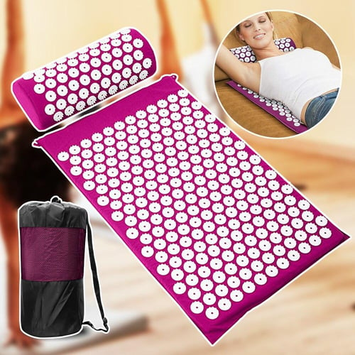 Lixada Acupressure Mat and Pillow Set with Massage Balls and Carry