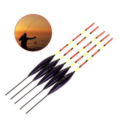 High Quality of 5 Pcs/Set Fishing Float Buoy Barr Wood Fluorescent Tail  Stick Floating Wooden Tackle Ice Fishing Carp Luminous Accessories - sotib  olish High Quality of 5 Pcs/Set Fishing Float Buoy