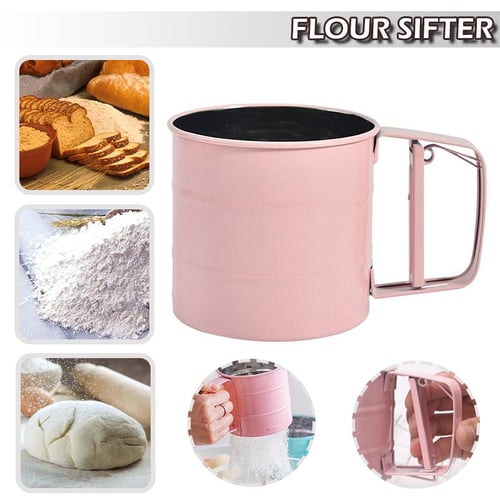 Plastic Cup Shape Electric Handheld Flour Sifter Sieve Mechanical Flour  Sieve Flour Strainer Household Baking Pastry Tools