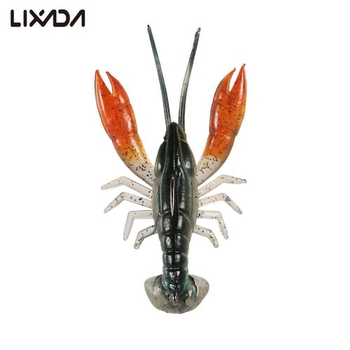 Lixada Lixada 12cm19g Soft Crawfish Shrimp Lobster Claw Bait