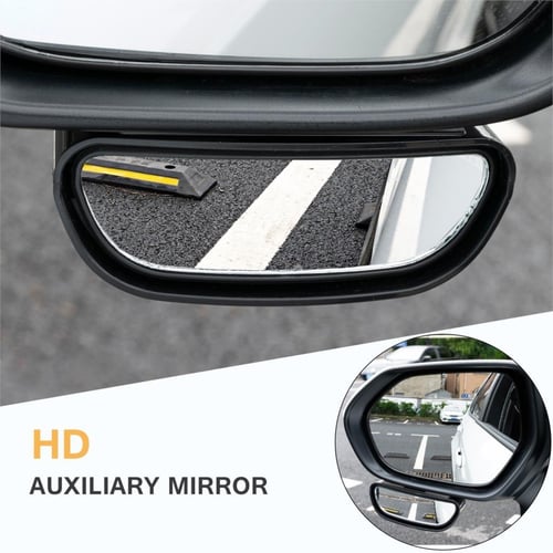 Car Blind Spot Mirrors 360° Wide Angle Truck Parking Rimless