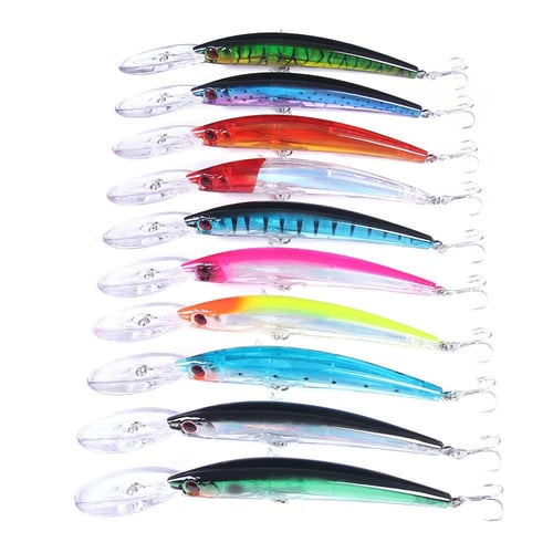 5pcs/lot Fishing Lures 13cm 23.5g Minnow Crank Wobbler Fishing