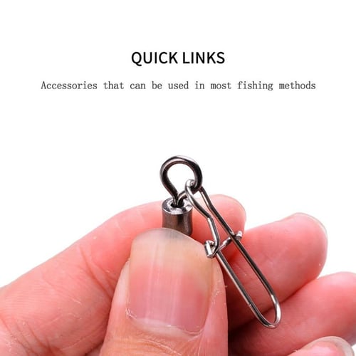 Fishing Connector Swivel Snap Pins Wear-resistance Rust-proof