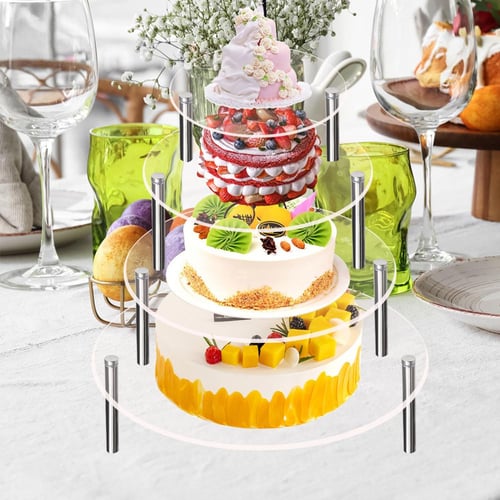 Halloween Cake Stand Multi-layer Pumpkin Cake Tray Eye-catching Cupcake  Tower for Festive Party Deco