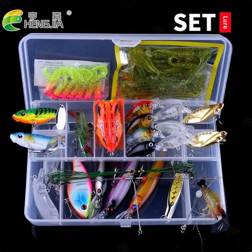 Multi Fishing Lures Set Wobblers Mixed Colors Lure Kit Artificial